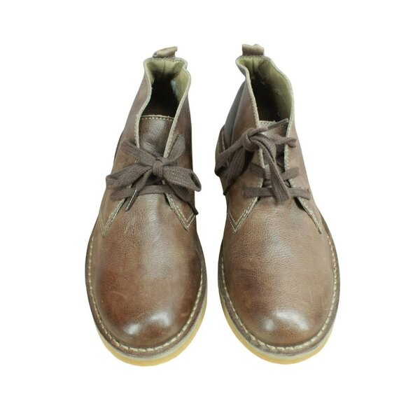 LL Bean Stonington Brown Leather Lace Up Chukka Ankle Desert Boots Size 7.5 M - Picture 5 of 9
